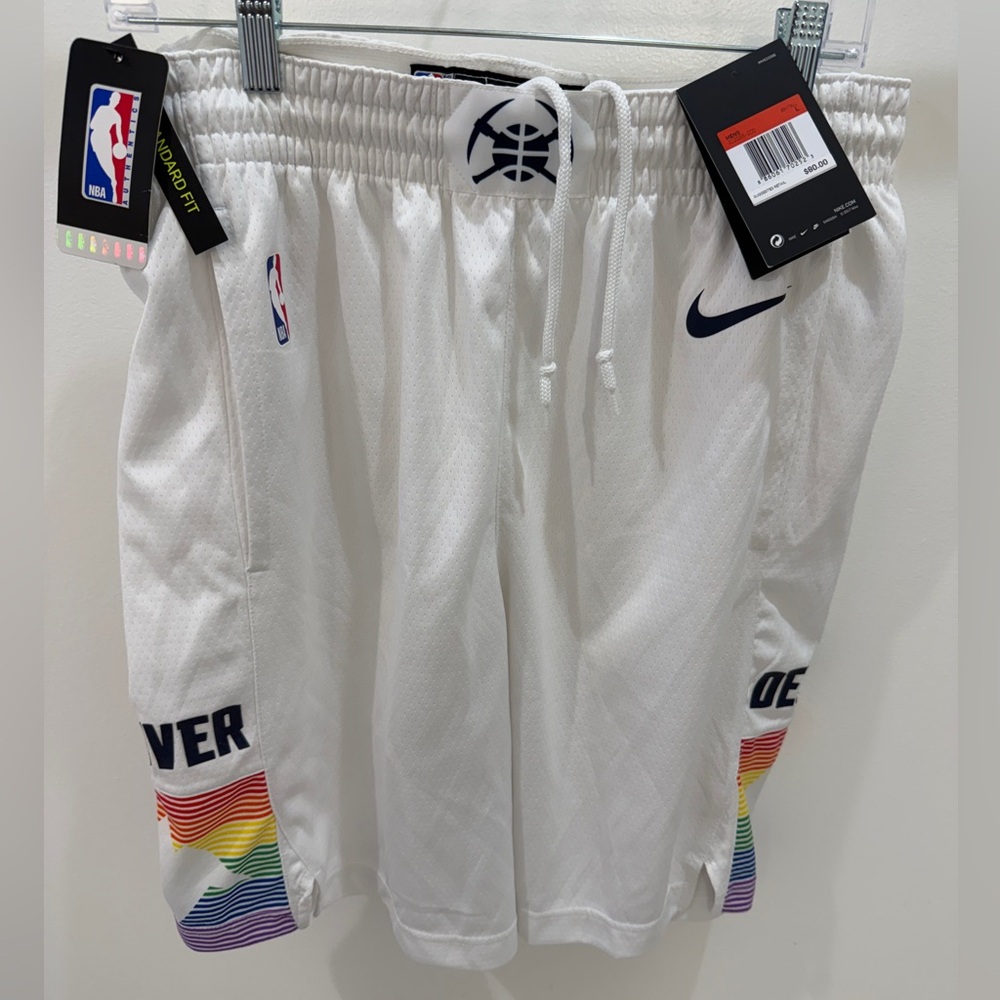 Nike Denver Nuggets 2018/2019 White Shorts